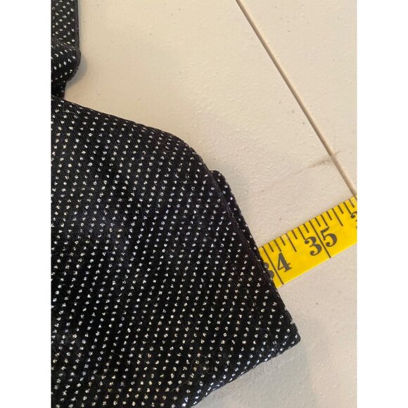 Windsor Black Glitter Spaghetti Strap Mini Dress Medium - Picture 7 of 11